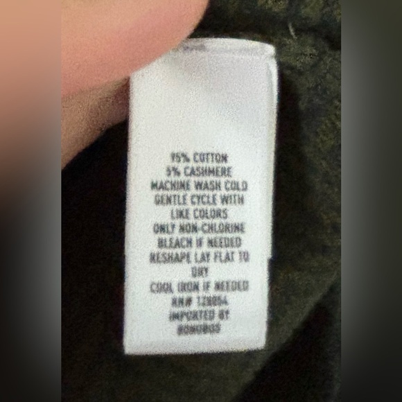 Bonobos Dark Green Herringbone Cotton Cashmere Blend Full Zip Sweater - Picture 11 of 12